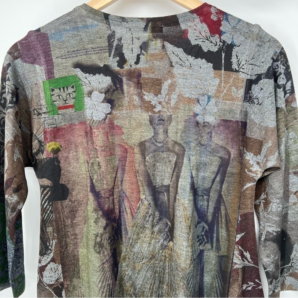 NWT Atelier 5 Asymmetrical Art Blouse Community of Artists Dark Azra Top - Picture 8 of 11